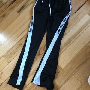 Victoria Secret Pink Side Button Track Pants